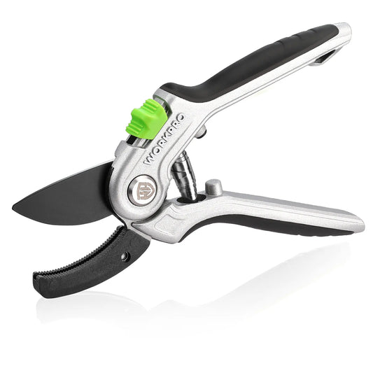 WORKPRO Premium Bypass Pruning Shears and Garden Scissors - High-Quality Hand Tools for Cutting Flowers, Trimming Plants, and Picking Fruits