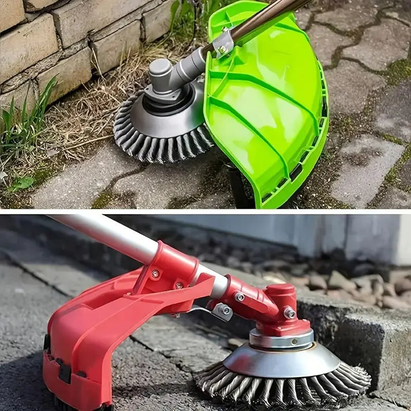 Steel Wire Wheel Weed Cutter Head, Lawn Trimming Weed Removal Head Set, Thickened Steel Wire Material, for Garden Pathways, Moss, and Weeds—Efficient Maintenance of Gardens and Lawns. Father’S Day Gift