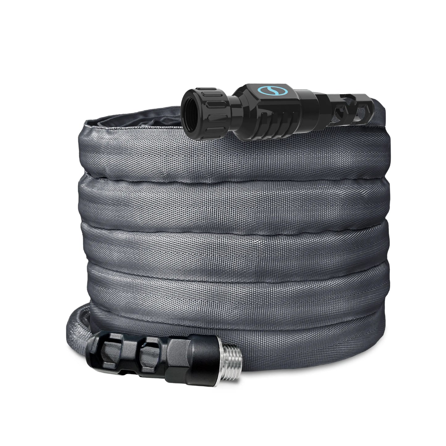 【Dealsforyoudays】Aqua Joe Kink + Twist-Resistant Weather-Resistant Fiberjacket Garden Hose | 50-Foot | 5/8-Inch Diameter