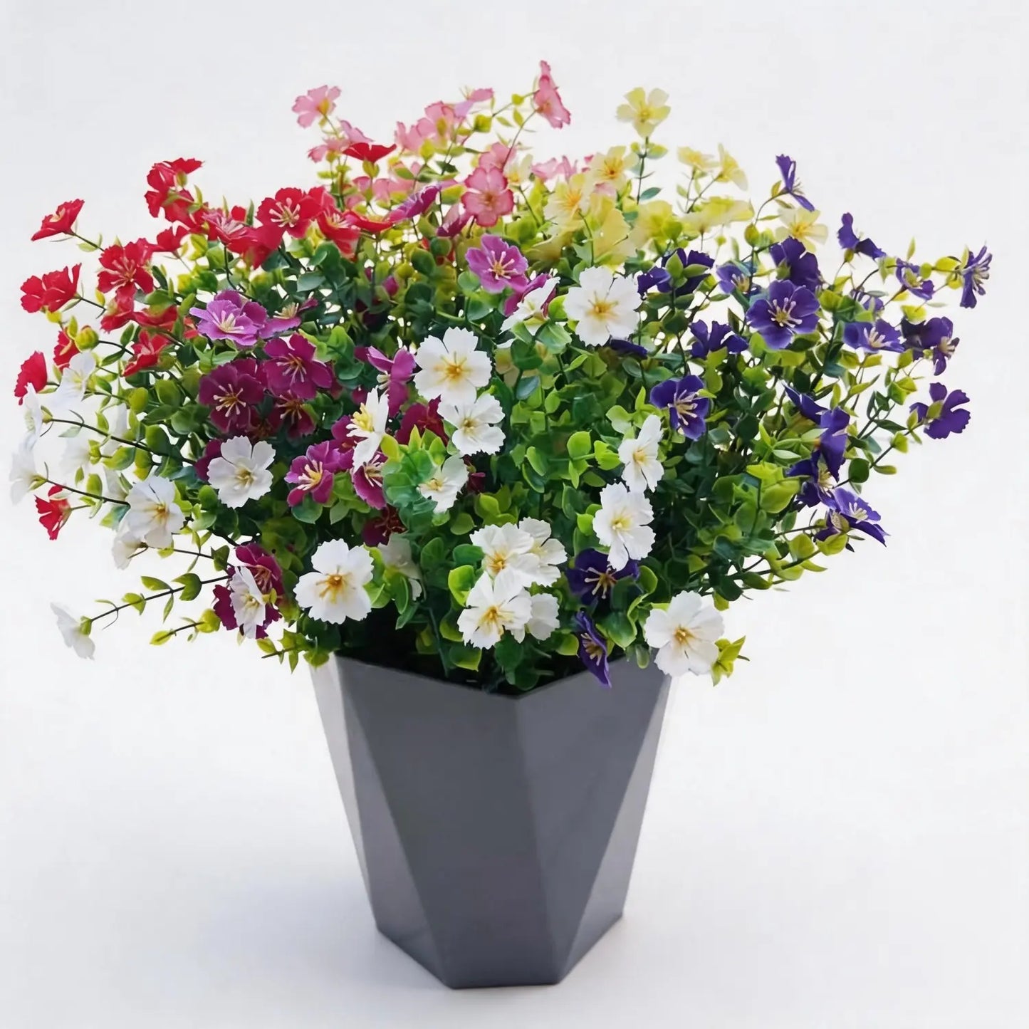 Artificial Mixed Flowers, 12Pcs/Set Outdoor Uv-Resistant Simulated Pansy Flowers, Lifelike Artificial Plants and Decorative Flowers for Home, Garden & Porch, Garden Decorations #GLOBAL PICKS
