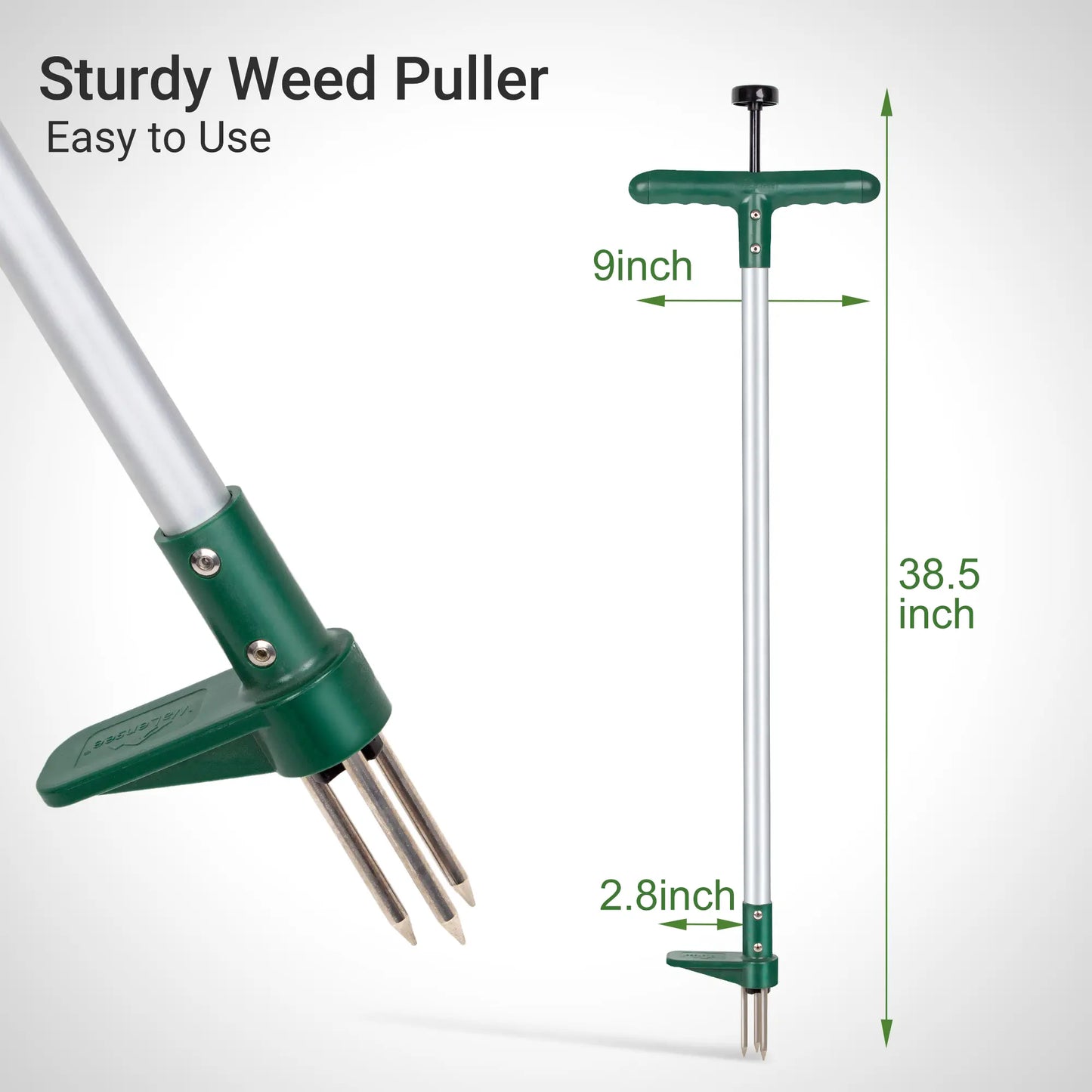 Walensee Stand-Up Lawn Root Puller for Dandelions & Deep-Root Plants — No-Bend Design, Perfect for Homeowners & Fall Yard Care, Black Friday Deal