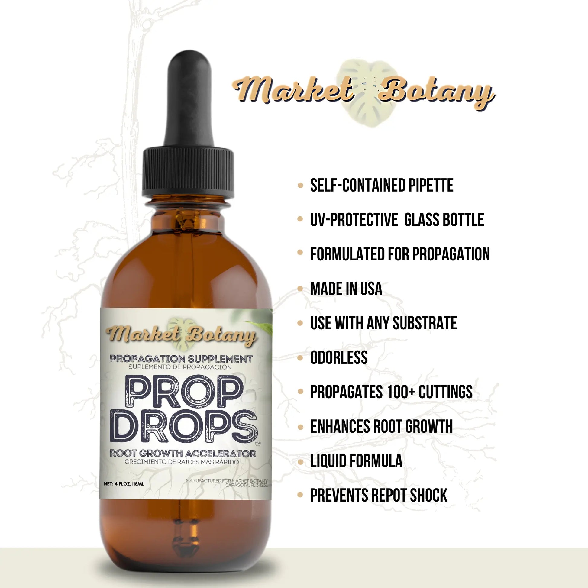 Prop Drops - Liquid Root Growth Stimulator for Houseplant Propagation