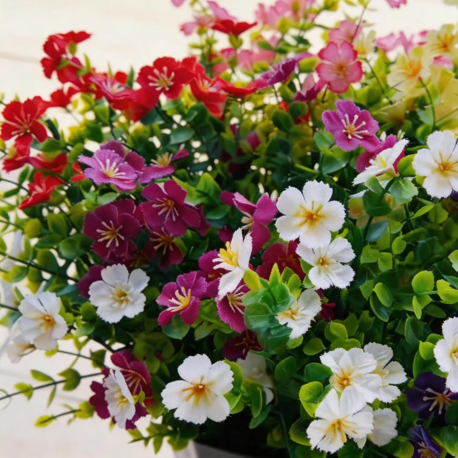 Artificial Mixed Flowers, 12Pcs/Set Outdoor Uv-Resistant Simulated Pansy Flowers, Lifelike Artificial Plants and Decorative Flowers for Home, Garden & Porch, Garden Decorations #GLOBAL PICKS