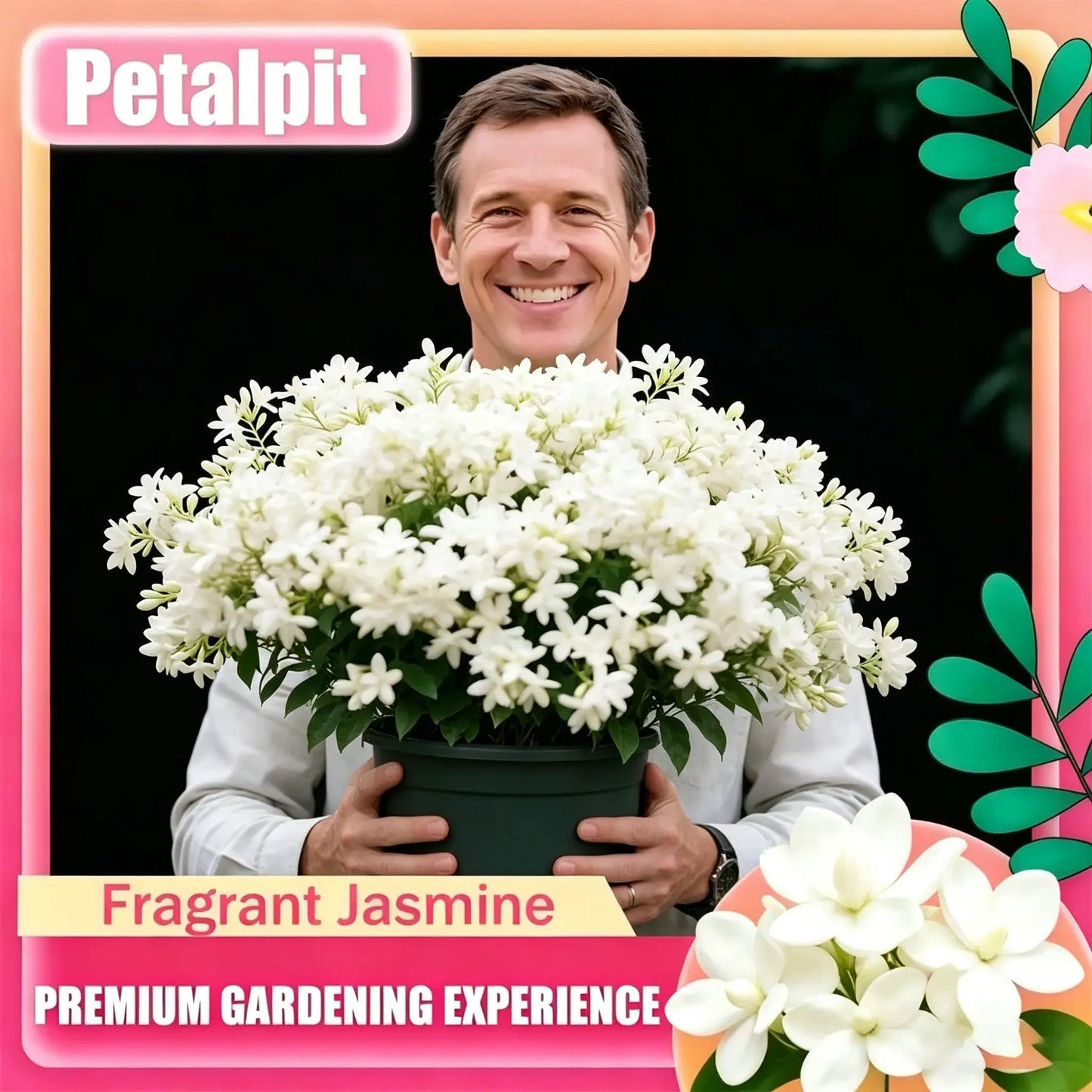 【Bestsellertop】For 50 Non-Gmo Fragrant Jasmine Seeds - Pleasant Aroma, Suitable for Small Gardens, Patios, Balconies & Indoor Cultivation, Low-Maintenance Outdoor Ornamental Flowers, Top Choice for Horticulture