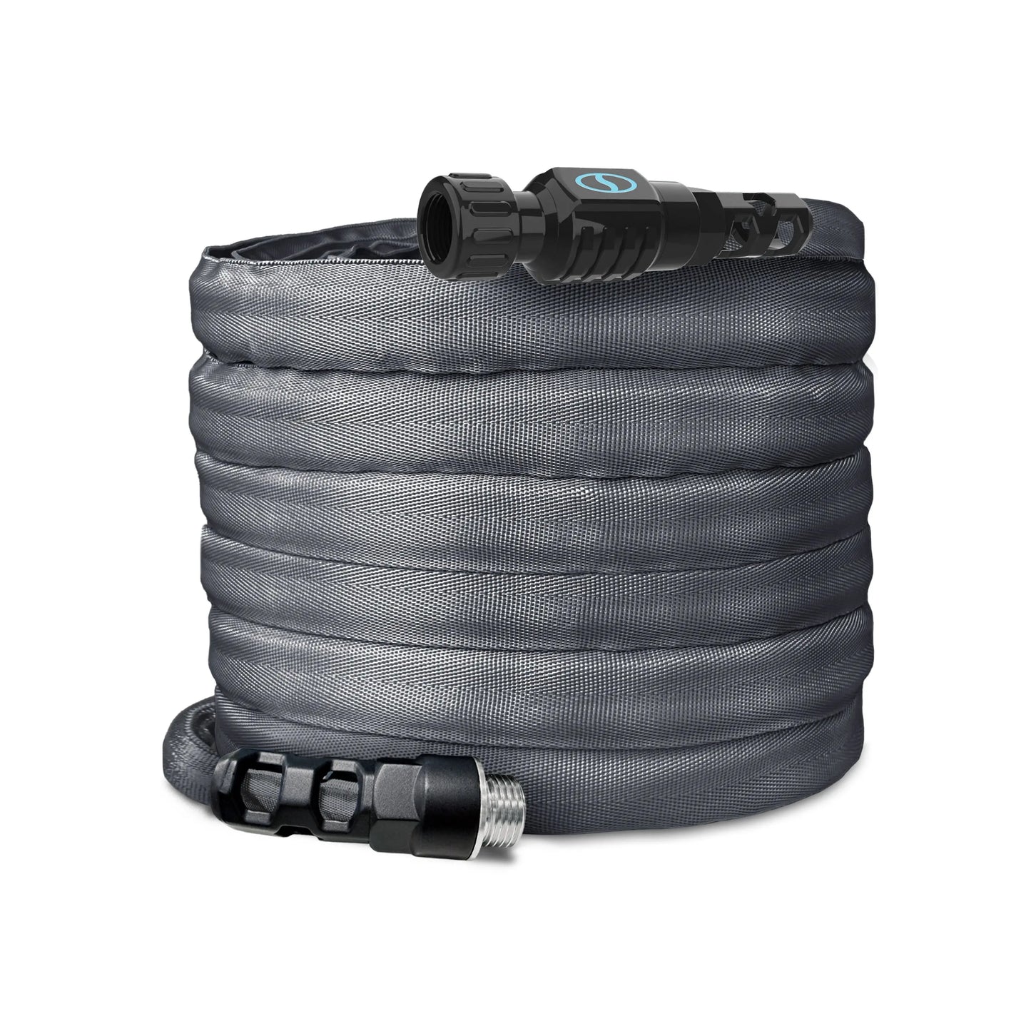 【Dealsforyoudays】Aqua Joe Kink + Twist-Resistant Weather-Resistant Fiberjacket Garden Hose | 50-Foot | 5/8-Inch Diameter