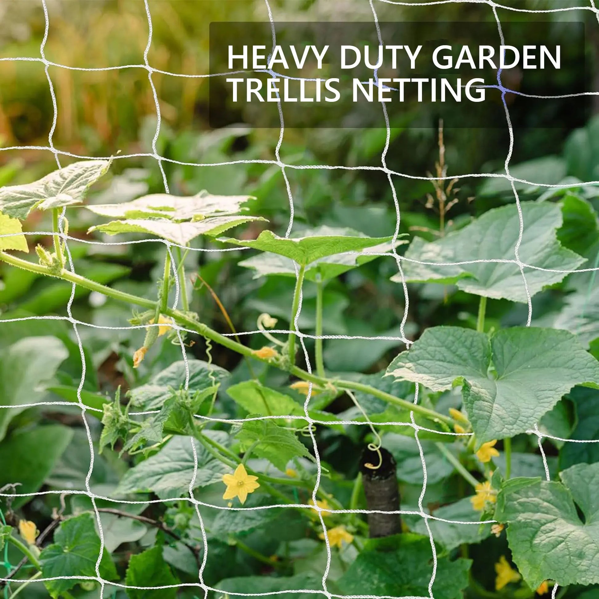 Polyester Gardening Trellis Netting - 5X30Ft Square Mesh for Climbing Plants, Tomatoes, Vining Plants, Fruit Vegetables,Campingessentials,Outdoorfurnitureset,Campinggear