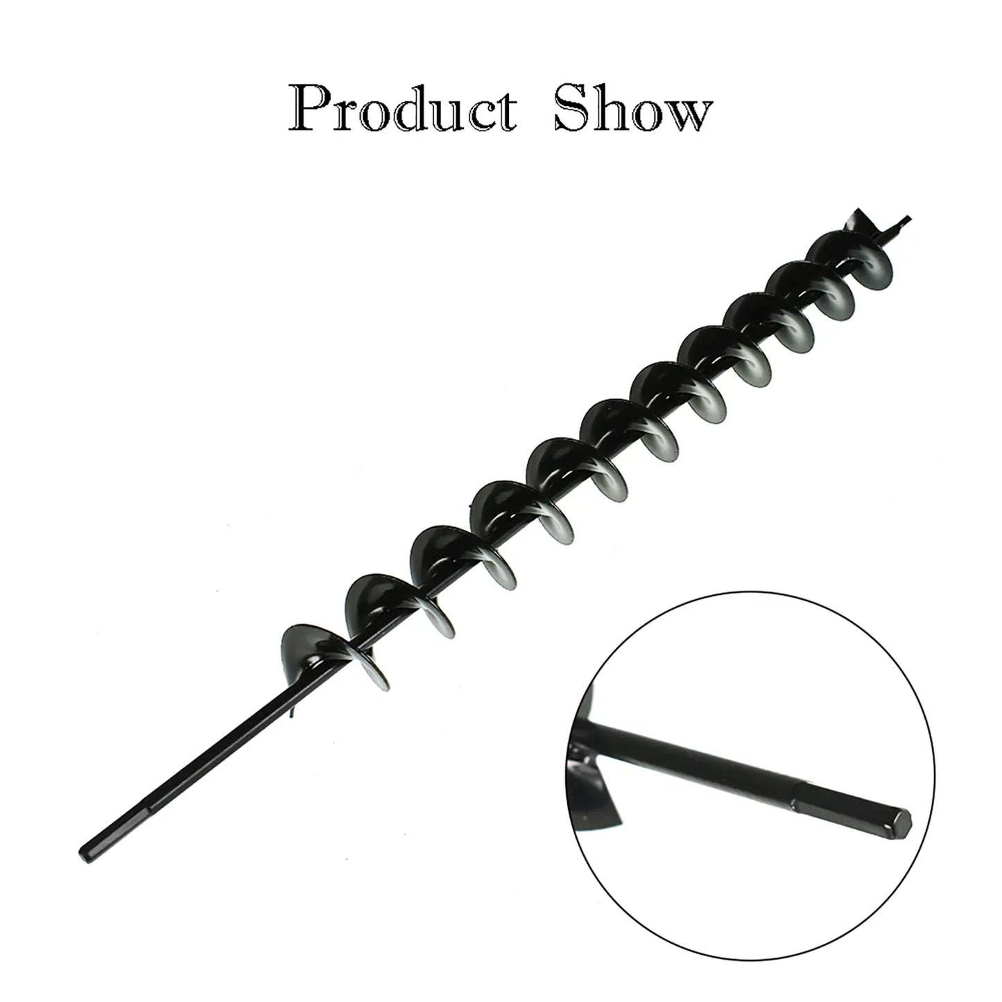 2"X24" Garden Spiral Auger Drill Bit, Rapid Flower Planting Planter Tool, 1-Piece Power Tool Accessories