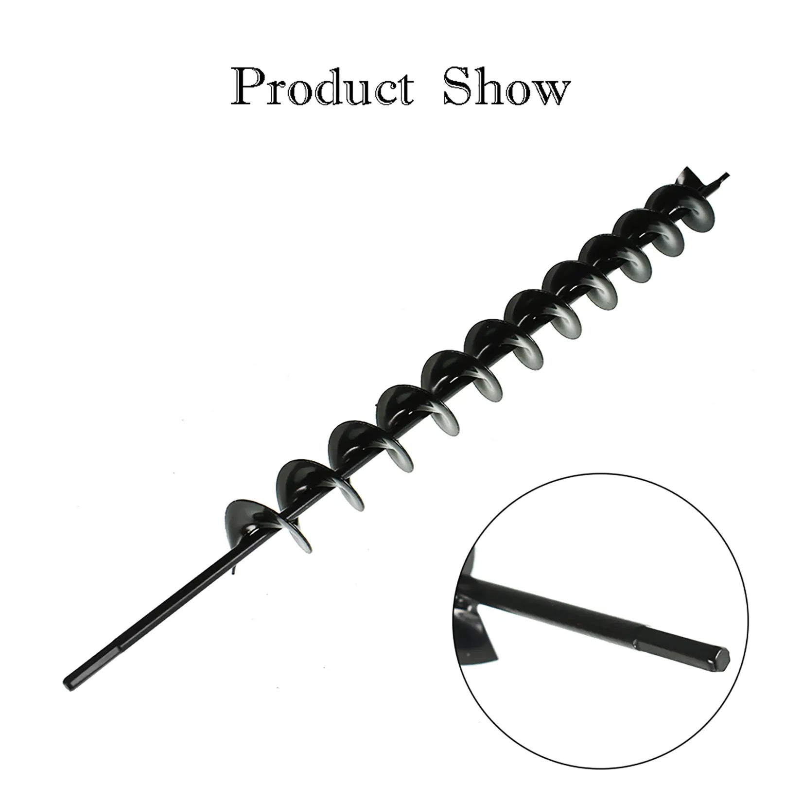 2"X24" Garden Spiral Auger Drill Bit, Rapid Flower Planting Planter Tool, 1-Piece Power Tool Accessories