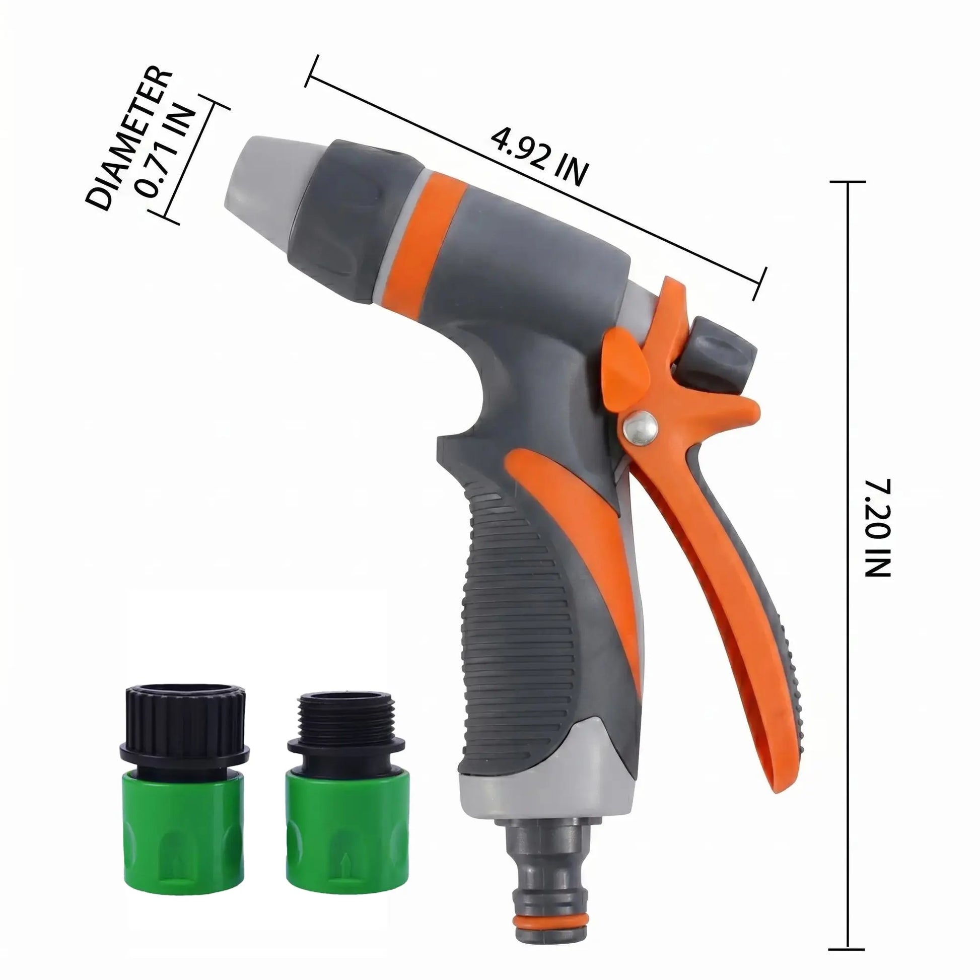Garden Hose Nozzle Hand Sprayer - Multi-Functional Adjustable Spray Gun for Car Washing, Garden Plants, and Lawn Watering