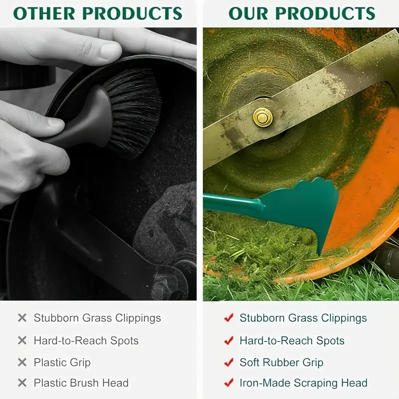 Ergonomic Mower Deck Scraper Tool for Efficient Lawn Maintenance and Cleaning
