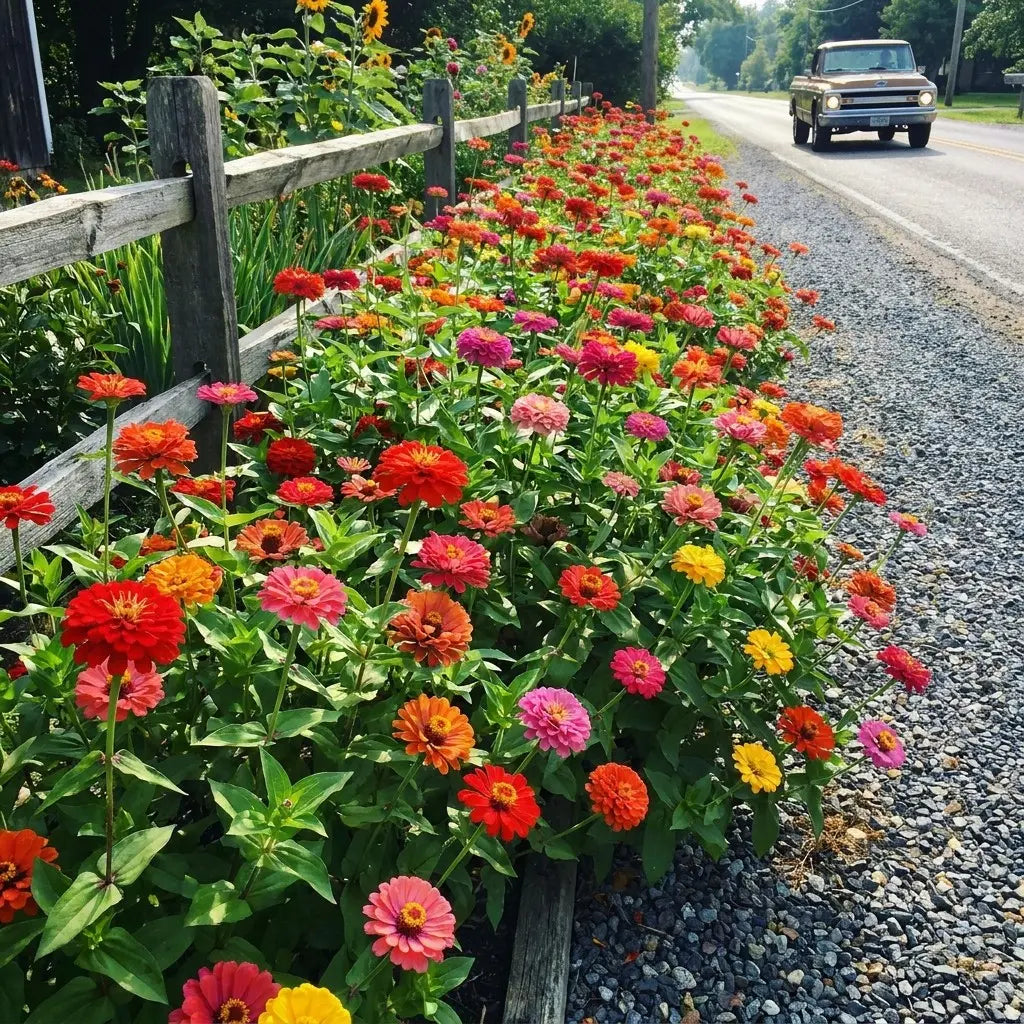 200 Pcs Non-Gmo Zinnia Seeds – Vibrant Garden Flowers & Easy-To-Grow Blooms
