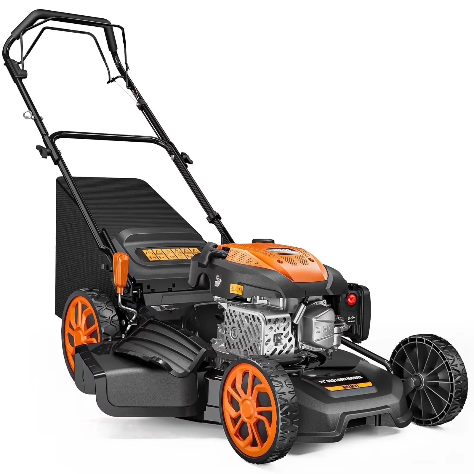 【Deals for You】Efurden 21" Self-Propelled Gas Lawn Mower – 170CC 4-Stroke Engine, 7 Cutting Heights, 3-In-1 Mulch/Bag/Discharge, 1.9-Bushel Large Grass Collector, EPA Compliant