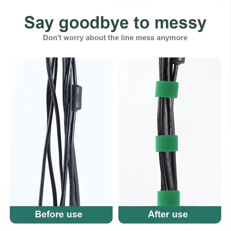 Green Garden Plant Ties Roll, Reusable Hook Loop Plant Support Tape for Tomatoes, Vines & Climbing Plants, Nylon Garden Twine for Bamboo Stakes, Outdoor Garden Supplies & Accessories Summerwins