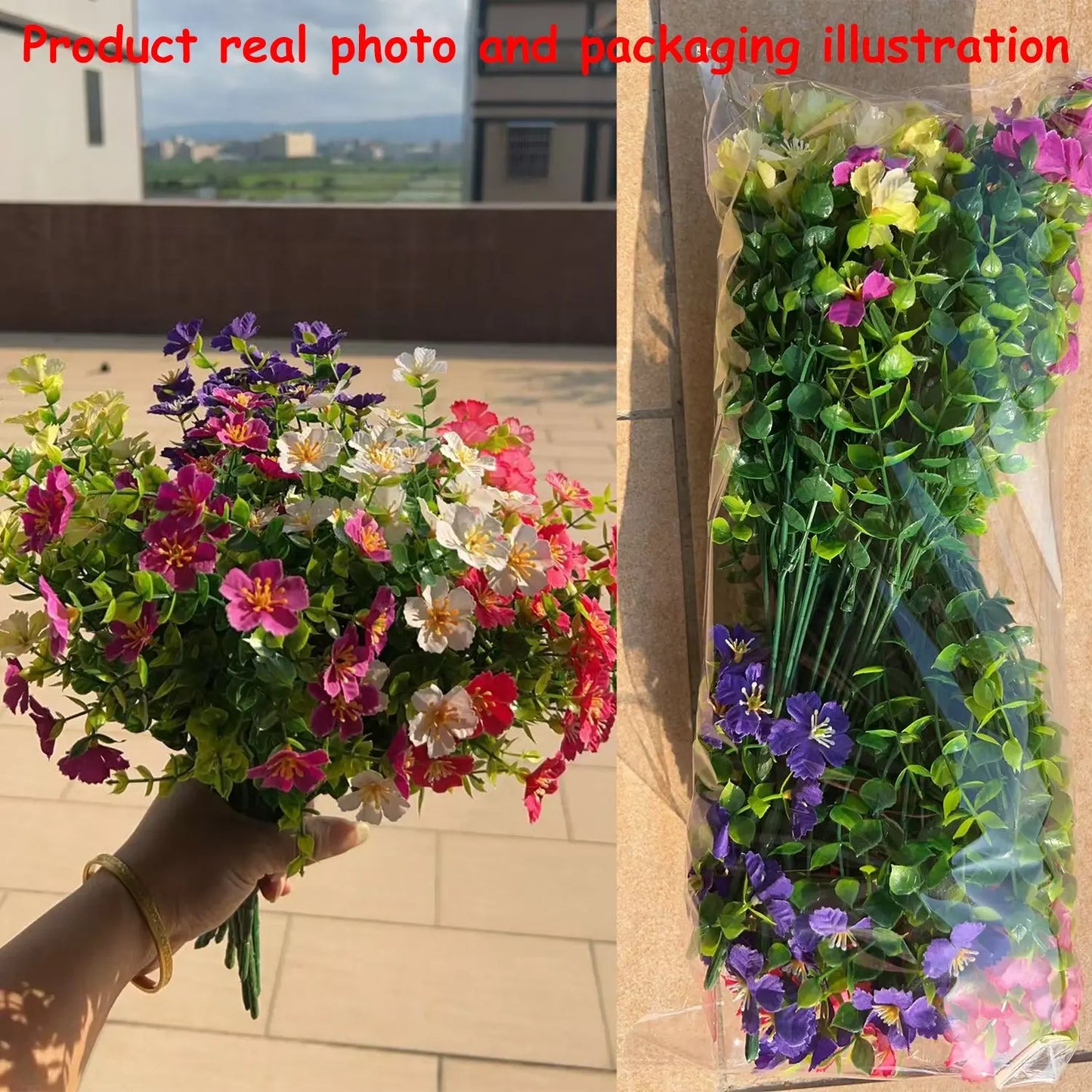Artificial Mixed Flowers, 12Pcs/Set Outdoor Uv-Resistant Simulated Pansy Flowers, Lifelike Artificial Plants and Decorative Flowers for Home, Garden & Porch, Garden Decorations #GLOBAL PICKS
