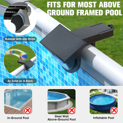 Upgraded 2026 Solar Powered Waterproof Pool Lights for Above Ground Pools - Color Changing Outdoor Lighting Accessory (1 Piece)