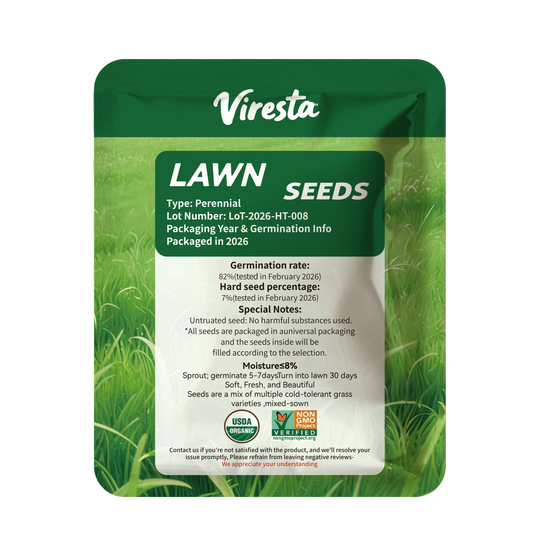 Premium Grass Seeds Sun & Shade - Hardy Lawn Seeds for Dense Green Turf, Great for New Lawns or Overseeding