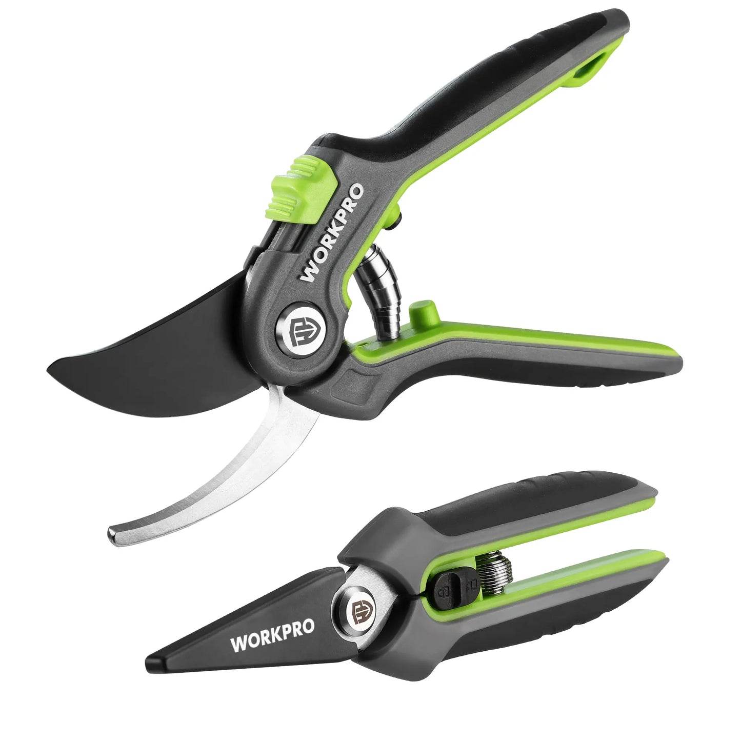 WORKPRO Premium Bypass Pruning Shears and Garden Scissors - High-Quality Hand Tools for Cutting Flowers, Trimming Plants, and Picking Fruits