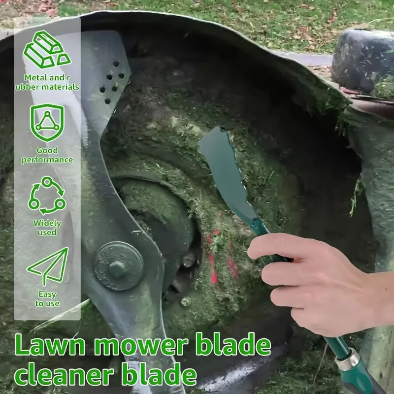 Ergonomic Mower Deck Scraper Tool for Efficient Lawn Maintenance and Cleaning