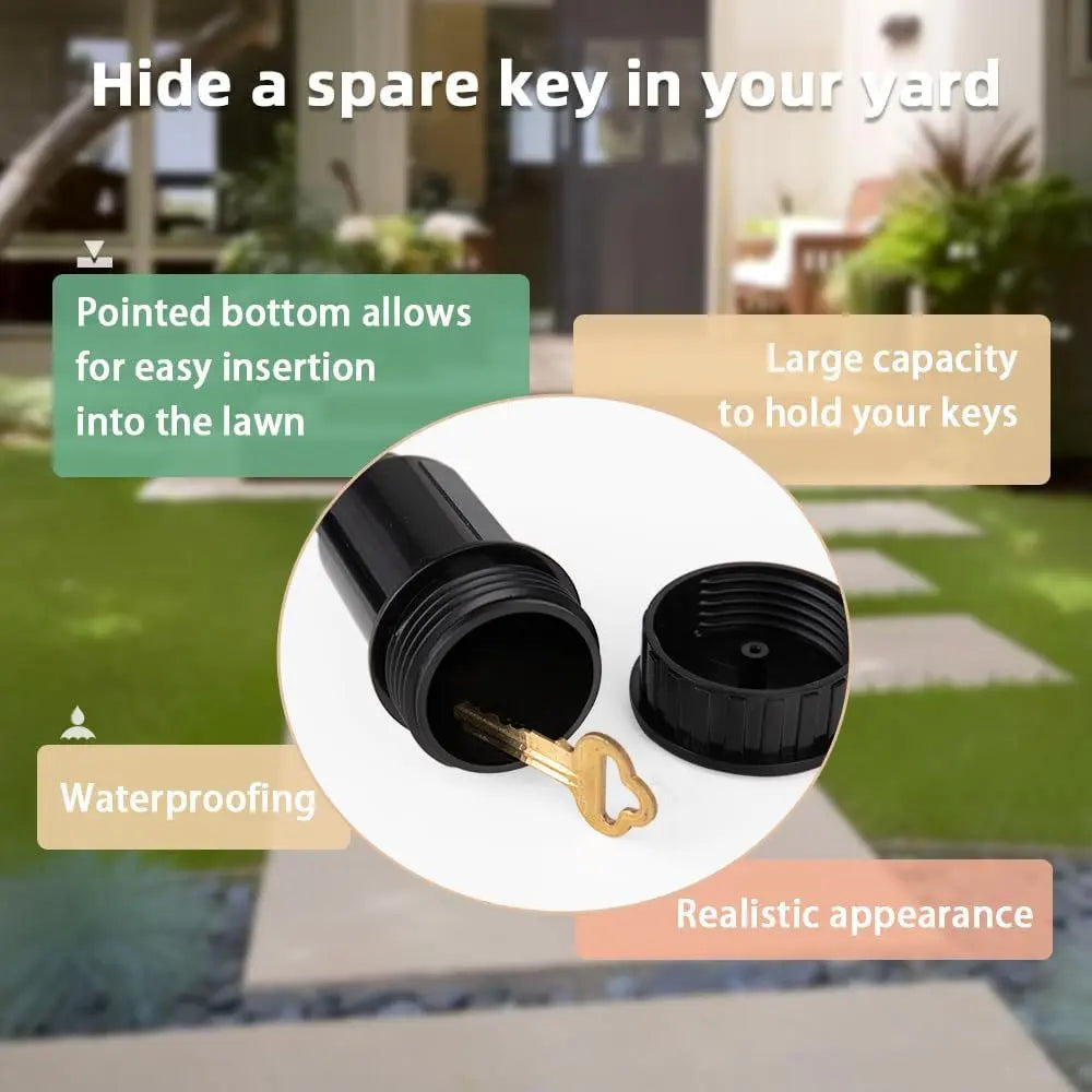 1Pc Garden Key Hider - Realistic Underground Watering Can Key Safe, Battery-Free, Easy to Insert into Lawn for Outdoor Garden and Patio Security, Garden Key Holder, Decorative Key Ring, Decoration