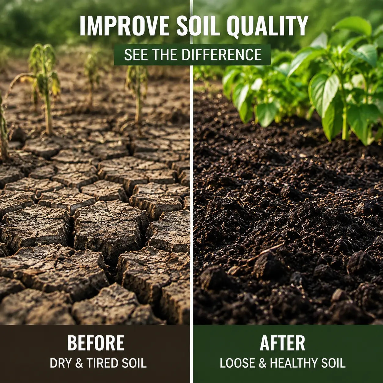 Viresta Soil Revitalizer - Concentrated Humic Acid Conditioner for Lawns, Gardens, Fruit Trees, Vegetables, and Potted Plants, Yields Up to 266 Gallons, 13.8 Oz