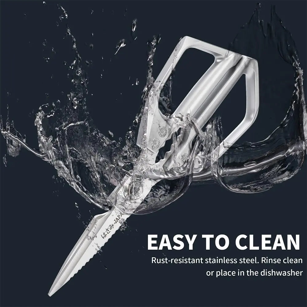 Rust-Proof Food-Grade Alloy Steel Scissors – Heavy-Duty Multi-Function Kitchen Shears – Bacteria-Resistant, Sharp & Effortless – Perfect for Poultry, Meat, Fish, Fruits & Veggies – Healthy Cooking Starts Here
