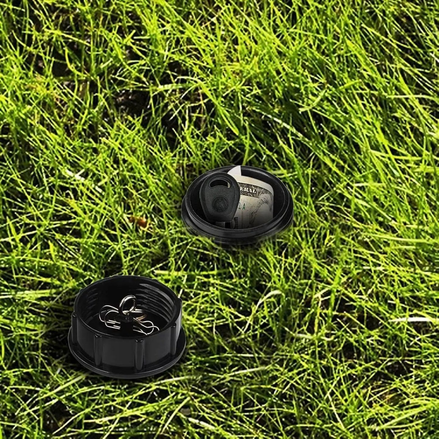 1Pc Garden Key Hider - Realistic Underground Watering Can Key Safe, Battery-Free, Easy to Insert into Lawn for Outdoor Garden and Patio Security, Garden Key Holder, Decorative Key Ring, Decoration
