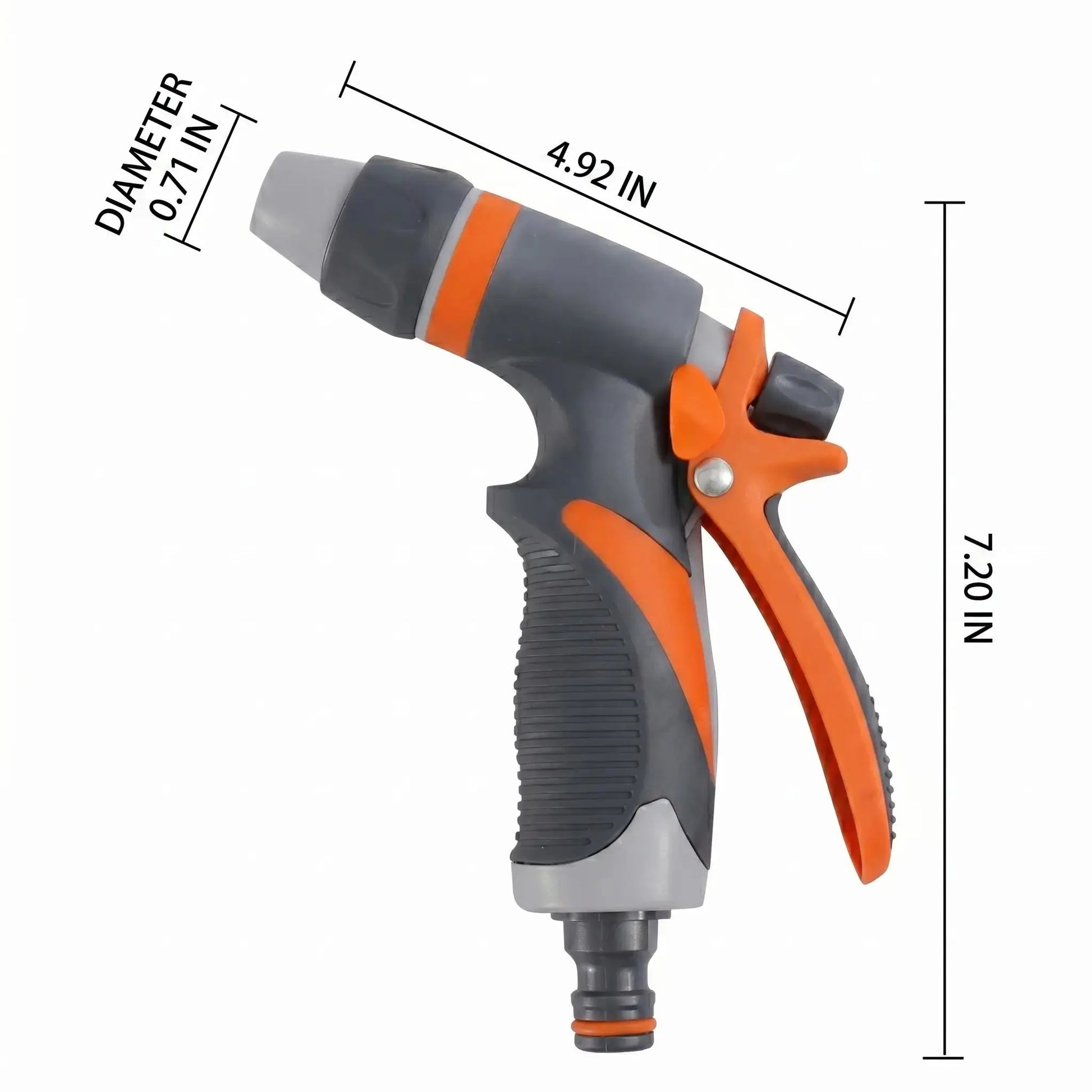 MREGB Adjustable Garden Hose Nozzle - Multi-Functional Hand Sprayer for Car Washing, Lawn Irrigation, Plant Care, and Pet Bathing with Ergonomic Design and High-Pressure Sprinkler Features Including Quick Connect Adapters