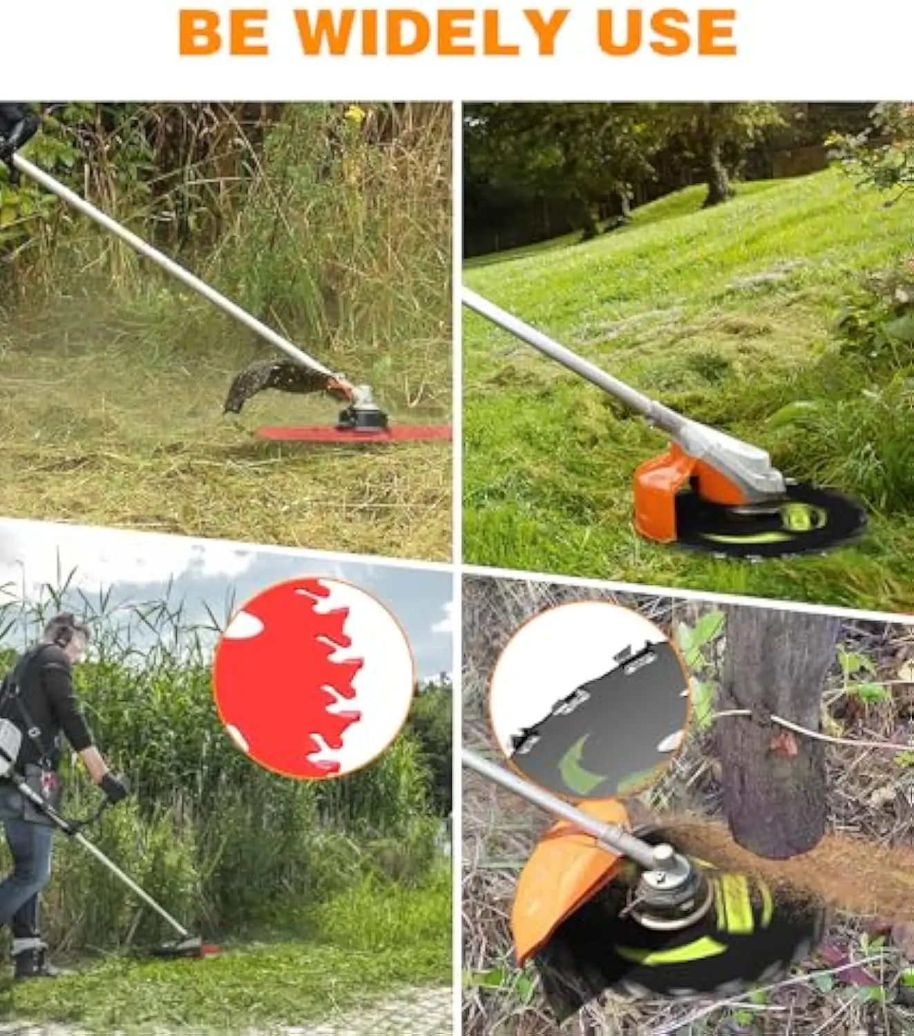 HK 9" X 20T Chainsaw Tooth Cutter, 9" X 36T Carbide Tip Brush Cutter Blades Weed Eater Blades for Brush Cutter, Trimmer, Weed Eater, Compatible with Husqvarna, Stihl, Fsx, and More