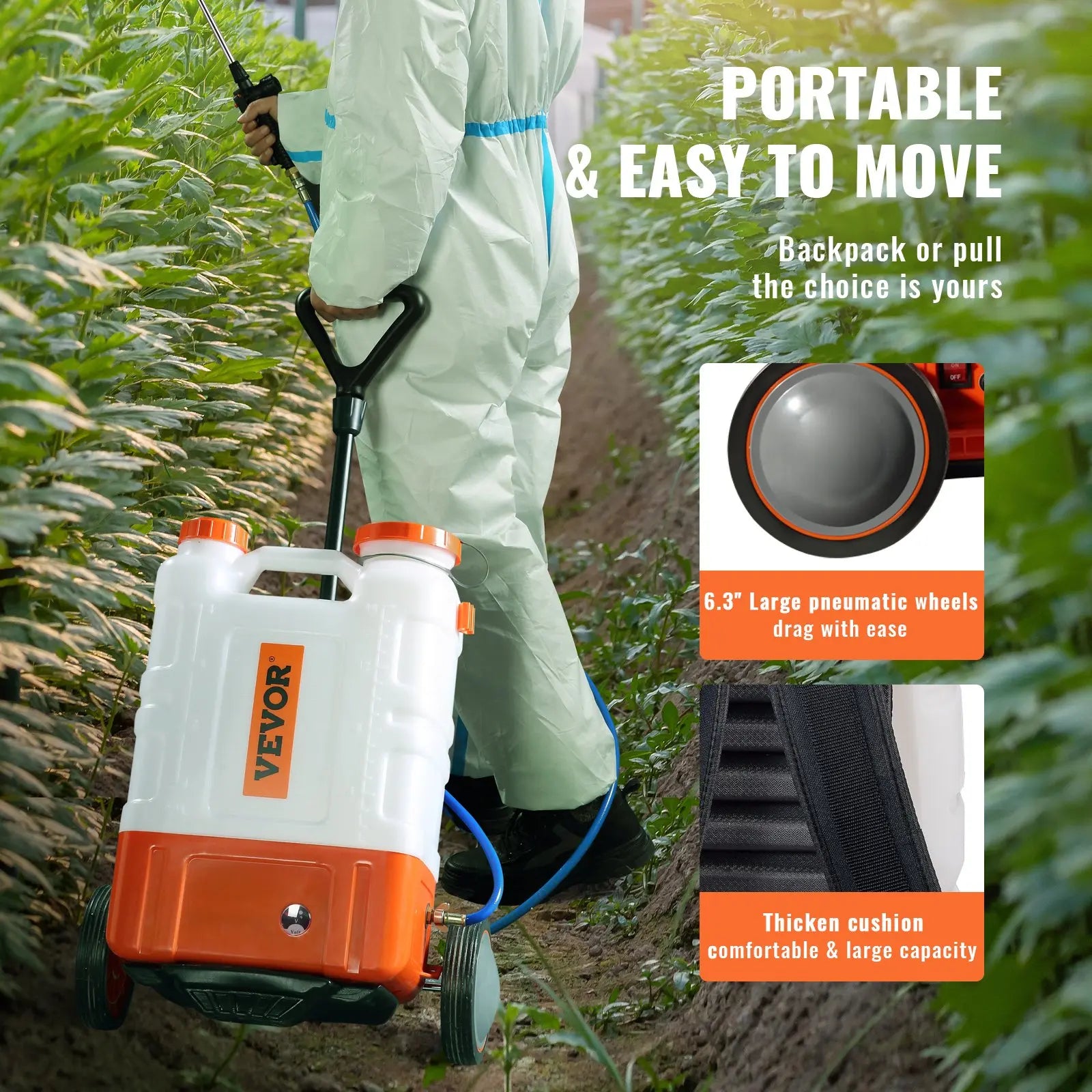 【Dealsforyoudays】Vevor Battery Powered Backpack Sprayer, Two Version, Adjustable Pressure, 4 Gallon Tank, with 8 Nozzles and 2 Wands, Wide Mouth Lid for Weeding, Spraying, Cleaning,Campingessentials,Outdoorfurnitureset,Campinggear