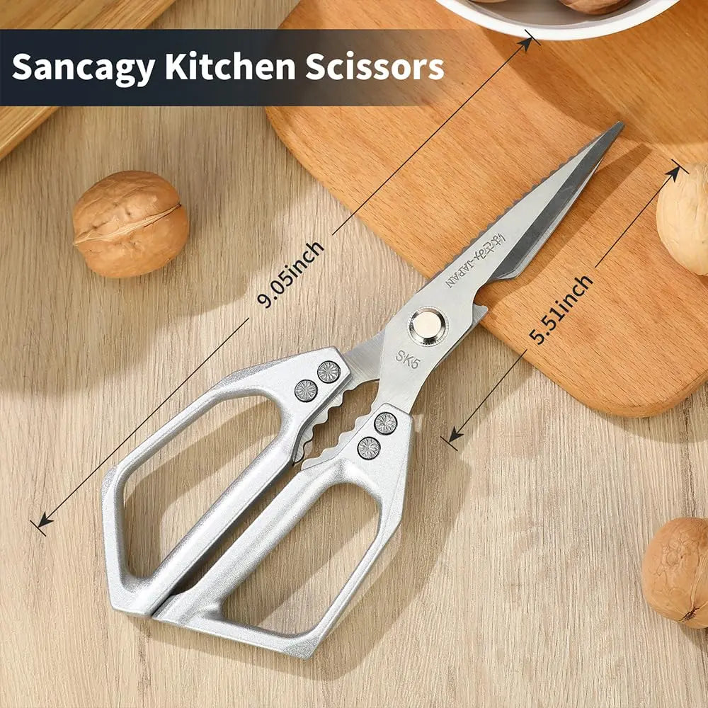 Rust-Proof Food-Grade Alloy Steel Scissors – Heavy-Duty Multi-Function Kitchen Shears – Bacteria-Resistant, Sharp & Effortless – Perfect for Poultry, Meat, Fish, Fruits & Veggies – Healthy Cooking Starts Here