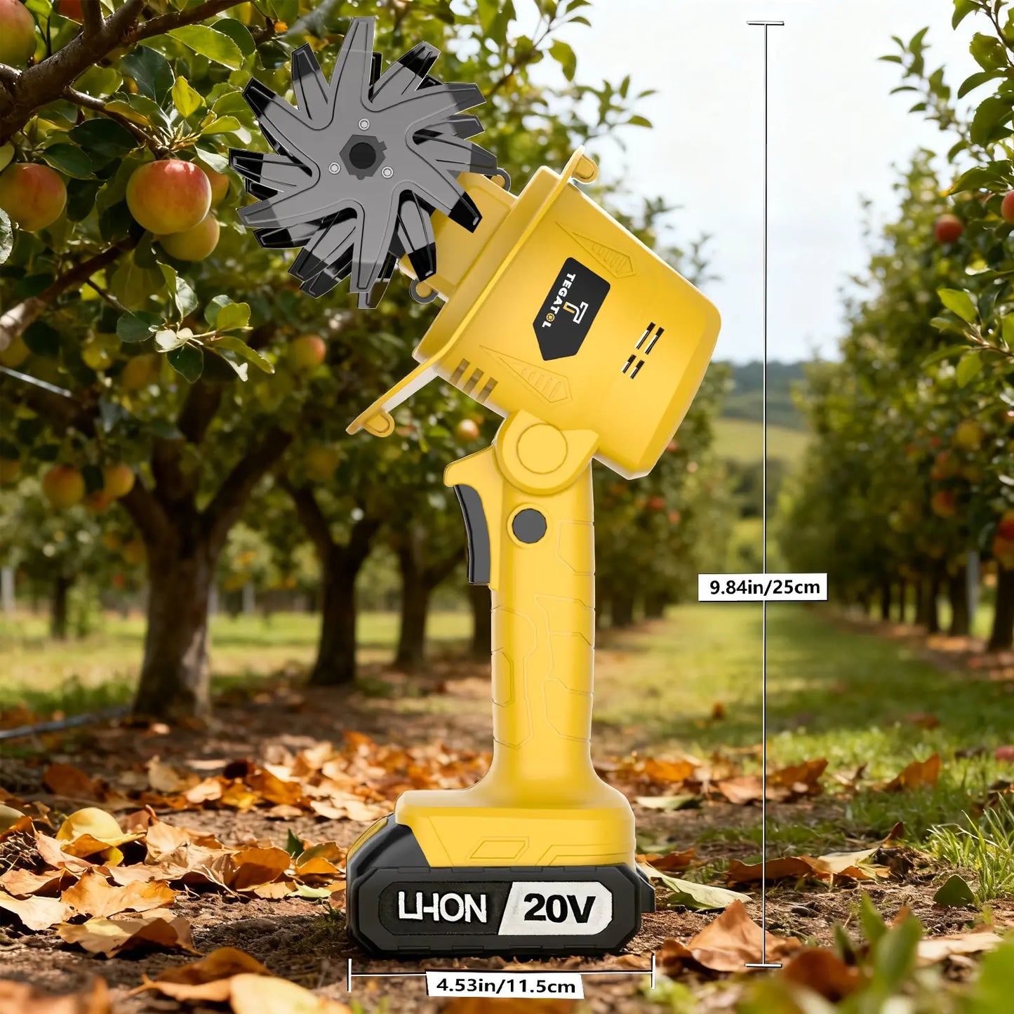 【Fathersdaygift】20V Cordless Electric Tiller, Handheld Mini Garden Cultivator, 235RPM Soil Tiller for Weeding, Soil Loosening, Tilling & Garden Landscaping, 5-Inch Width, 4-Inch Depth