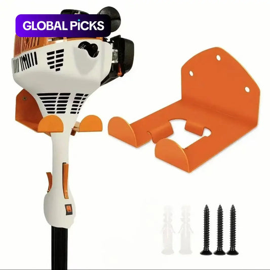 Wall-Mounted Lawn Mower and Weed Trimmer Bracket, 1-Count Garage Metal Storage Rack, Yard Tool Organizer for Home, Garden or Workshop #GLOBAL PICKS