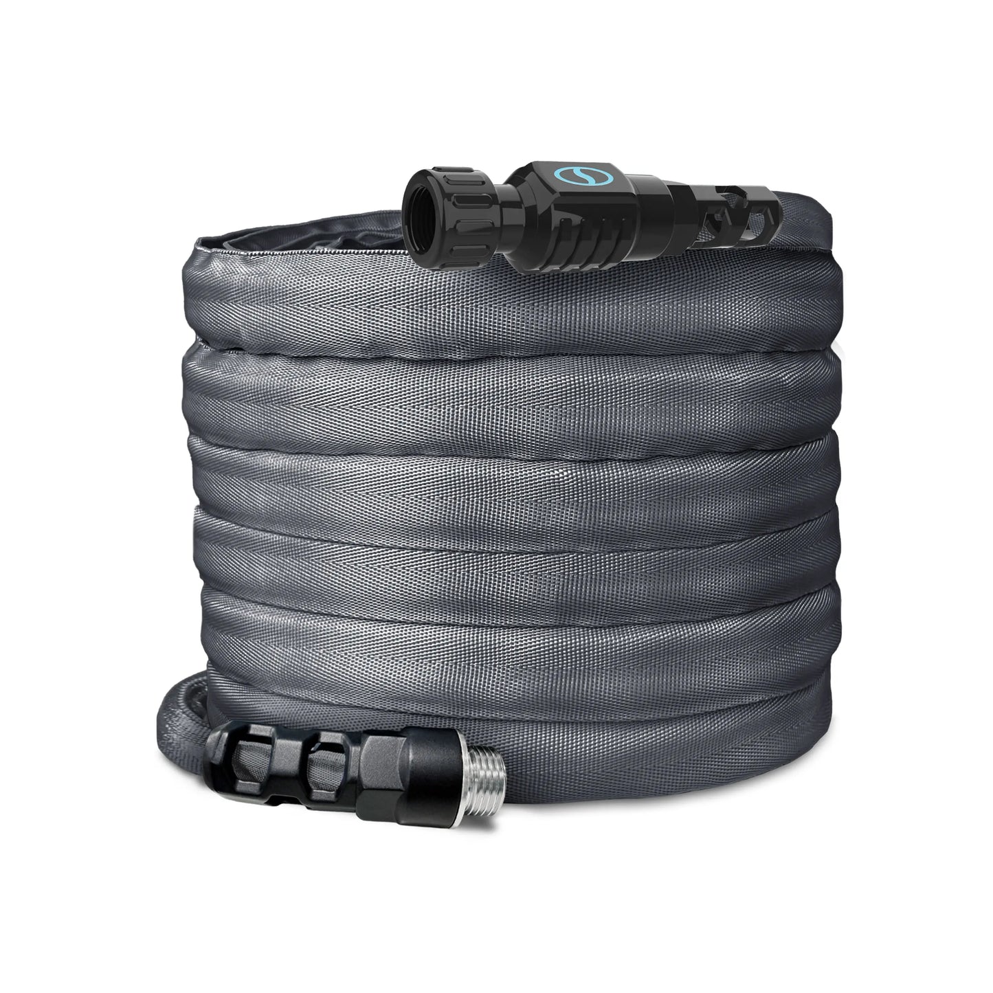 【Dealsforyoudays】Aqua Joe Kink + Twist-Resistant Weather-Resistant Fiberjacket Garden Hose | 50-Foot | 5/8-Inch Diameter