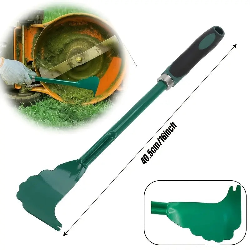 Ergonomic Mower Deck Scraper Tool for Efficient Lawn Maintenance and Cleaning