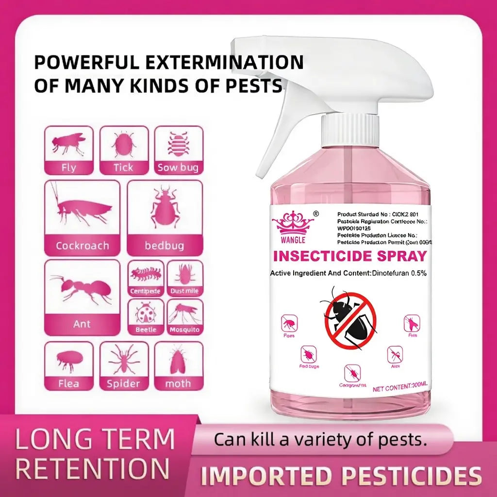 Effective Multi-Functional Household Pest Control, Easy-Use Insect Treatment, Powerful Formula to Get Rid of Cockroaches and Other Indoor Insects Insecticide