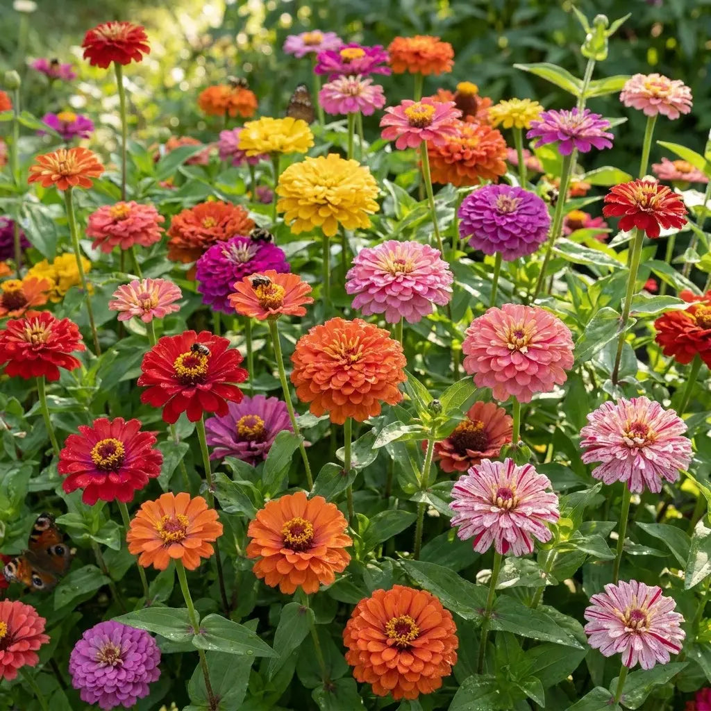 200 Pcs Non-Gmo Zinnia Seeds – Vibrant Garden Flowers & Easy-To-Grow Blooms