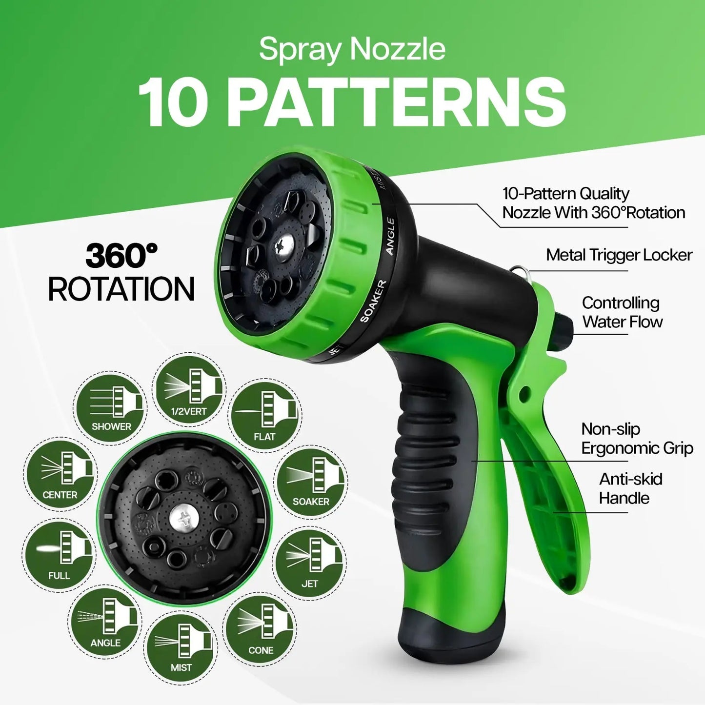 100FT 4X Stronger Deluxe Heavy Duty Expandable Flexible Garden Water Hose for Gardening & Outdoor Use Strong Construction Versatile, Garden Hose Connector Summervibes Fathersdaygift High Pressure Hose