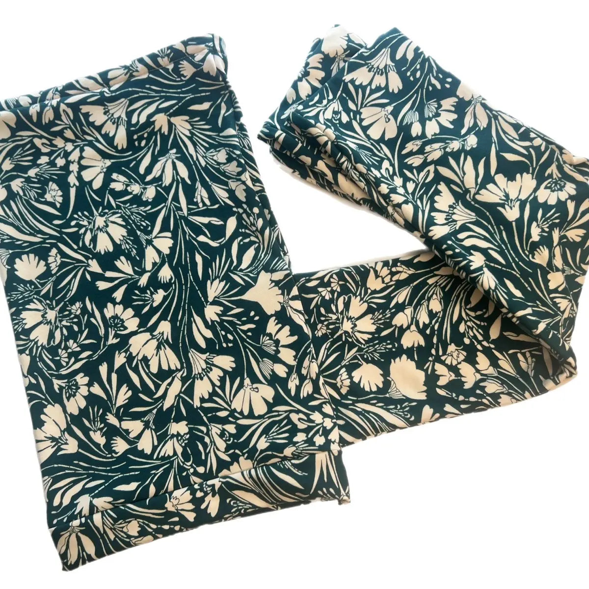 Gele Galore/Headwraps/Handmade/ “Teal Garden” Loc Wrap