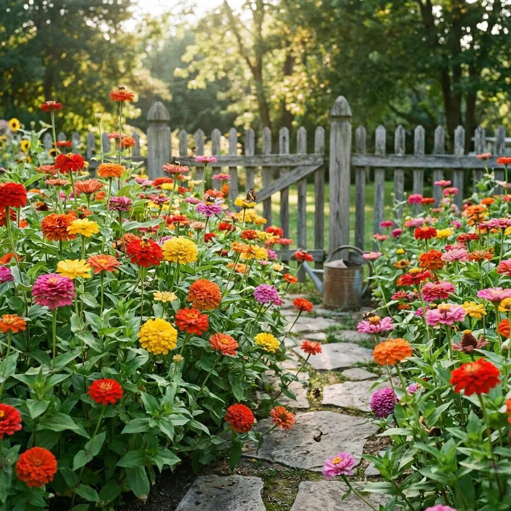 200 Pcs Non-Gmo Zinnia Seeds – Vibrant Garden Flowers & Easy-To-Grow Blooms